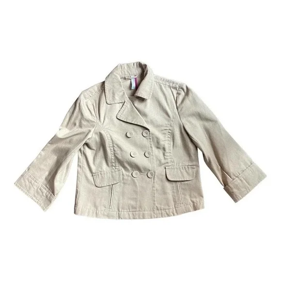 Vintage Old Navy Khaki Long Sleeve Jacket Women’s Size Small Beige Work Casual - Picture 11 of 14